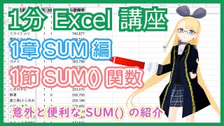 【1分 Google Spreadsheet 解説 1-1 】合計の計算から始めよう【 SUM() 関数について】 #VRアカデミア #026_1