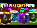 😱HUGE UPDATE 4 NEW SECRET PETS IN ROBLOX BUBBLE GUM SIMULATOR