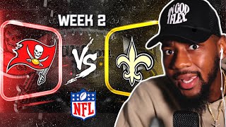 New Orleans Saints vs. Tampa Bay Buccaneers | Week 2 Game Highlights 🏈 REACTION