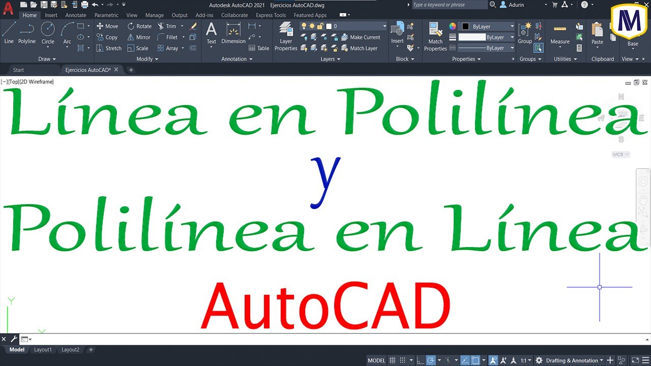 Convertir Líneas En Polilíneas Y Polilíneas En Líneas - AutoCAD - YouTube