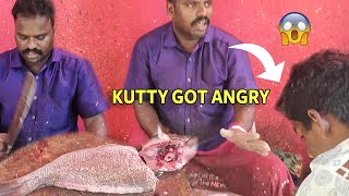 VORA FISH CUTTING \u0026 SELLING BY KUTTY #seafood #fishcuttingskills #fishing #kasimedufishcutting