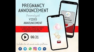 VIDEO Pregnancy Announcement, Personalized Baby Reveal Idea to announce you are pregnant
