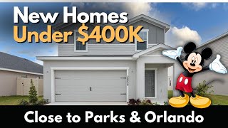 Touring New Construction Homes For Under $400,000 in Florida 2025 Close To Disney!