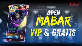 LIVE MOBILE LEGENDS , MABAR GRATIS BARENG TOP GLOBAL ALUCARD !!