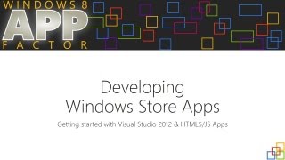 Developing Windows Store Apps with HTML5/JS