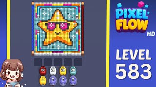 Pixel Flow Level 583 Solution Walkthrough