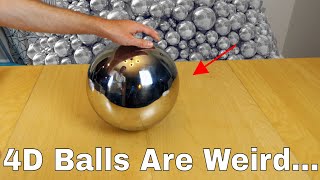 What Does a 4D Ball Look Like in Real Life? Amazing Experiment Shows Spherical Version of Tesseract