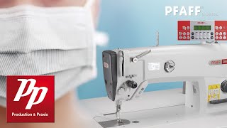 Production of protective masks with a PFAFF High-speed-seamer