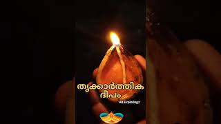 തൃക്കാർത്തിക ദീപം തെളിഞ്ഞു 🪔🪔#karthikadeepam #shorts