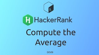 #10 Compute the Average | HackerRank Linux Shell #shell #c #shellscripting #hackerrank
