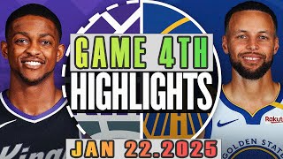 Sacramento Kings Vs Golden State Warriors Game 4th Highlights Jan 22,2025 NBA Season 2024-25