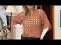 Blusa de crochê fácil e rápida