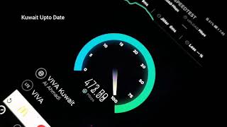 5G Speed Test of Viva Kuwait in HUAWEI Mate 20 X (5G)