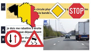 2024 permis de conduire théorique belgique ✅ 50 Questions - examen code de la route test 6