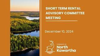 December 10, 2024 Part 2 Short Term Rental Advisory Committee meeting