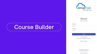 Introduction to SimpliTrain Course Builder | #1 Unified LMS