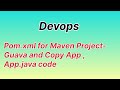 pom.xml for Guava & Commons IO | File Copy Application