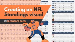 Creating an NFL Standings visual in Microsoft Excel
