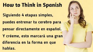 Cómo pensar en español Consejos fáciles । How to think in Spanish easy Tips