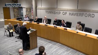 Haverford Township Zoning Hearing Board Special Meeting - January 30, 2025