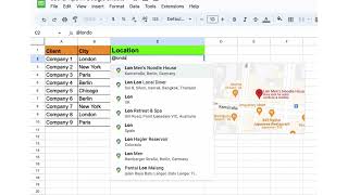 Google Sheets - Google Location - Using Location feature in Google Sheets