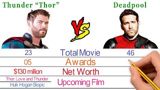 Chris Hemsworth (Thor) Vs Ryan Reynolds (Deadpool) Comparison - Bio2oons