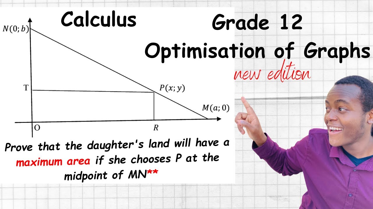 Application Of Calculus Optimisation Of Graphs Youtube