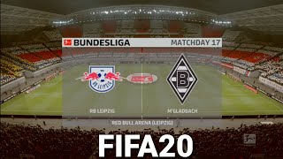FIFA 20 / RB Leipzig vs. Borussia M'gladbach / Bundesliga / Gameplay PS4