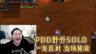 【PDD】魔兽73P：法师小号野外solo大战，一直被打一直爽！笑成猪皮了