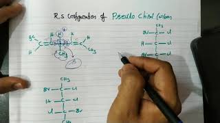 R,S configuration of Pseudo chiral carbon ll #jeeadvanced2021