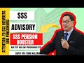 ⛔ TO SSS MEMBERS AND PENSIONERS! SSS ADVISORY! SSS PENSION BOOST! ANO ITO? ANONG PROGRAMA ITO?