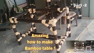 amazing bamboo table designs ! #bamboo#Babubamboohandicraft