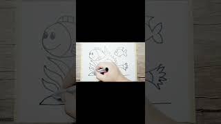 Fish #shorts #shorts #shortvideo  #draw #drawing #picture