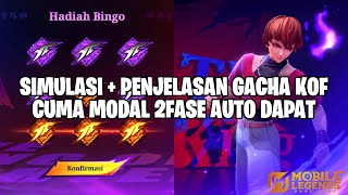 CUMA MODAL 500DM AUTO DAPAT 1 SKIN KOF - SIMULASI GACHA TIPS HEMAT KOF BINGO 2025 MOBILE LEGENDS