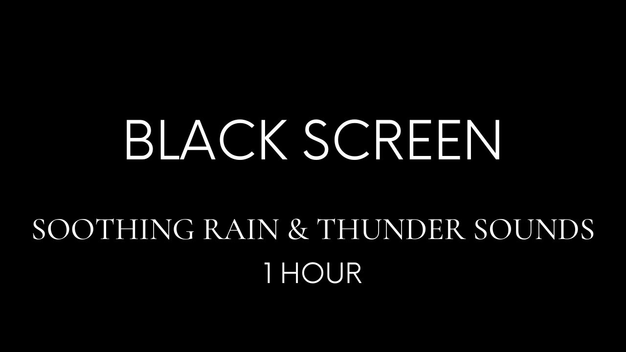 Heavy Rain Sounds For Sleeping Black Screen Nature Sounds For Deep