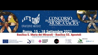 Concorso Internazionale Musica Sacra 2021 - Chi sarà il vincitore?