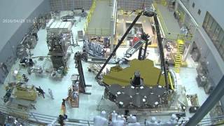 James Webb Space Telescope - primary mirrors being uncovered