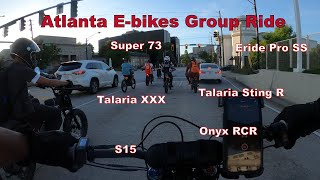 Atlanta E Bikes Group Ride