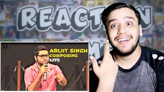 Pakistani Reaction On Arijit Singh Composing Live With Audience | Re-Actor Ali