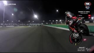 Moto2 and moto3 qatar crash compilation 2020