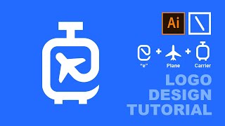 eTrip Logo Design Process | Adobe Illustrator Tutorial