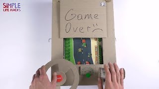 *SIMPLE LIFE HACKS - How To Make Car Racing Game from Cardboard