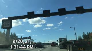 Timelapse Driving: Bothell to Tukwila 20 September 2021
