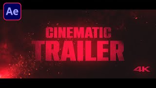 After Effects Tutorial: Cinematic Trailer Animation in After Effects - No Plugin | Simple way