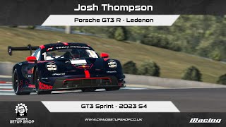 iRacing - 23S4 - Porsche GT3 R - GT3 Sprint - Ledenon - JT