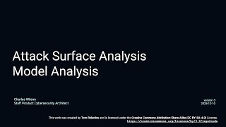 AVCDL attack surface analysis - model analysis