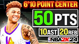 HOW TO MASTER THE 6'10 POINT CENTER BUILD IN NBA 2K24!