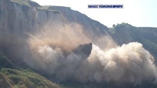 Eboulement d'une falaise à Saint-Jouin-Bruneval - 18/07