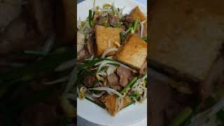 Fried pork with tofu(chha tav hou)#shorts