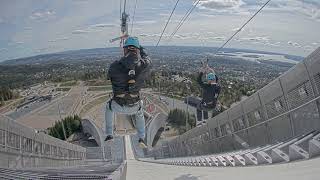 Oslo Kollensvevet zipline 80 year old senior